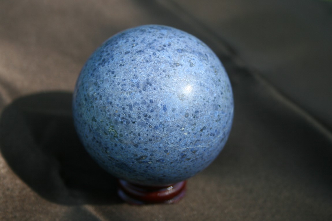 Dumortierite Gemstone Crystal Sphere Order, Peace and Expression 4906
